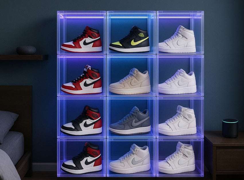 Stackable Shoe Storage Led The Future of Sneaker Storage: Smart LED Displays – STACKED Storage