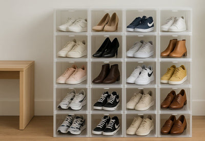is shoe box storage better than shoe racks?