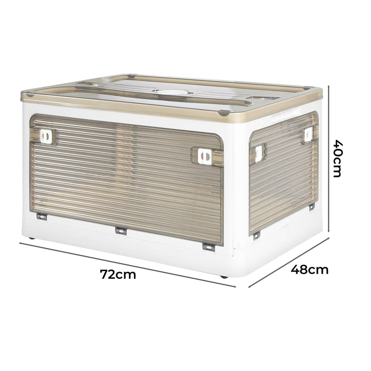 Stackable Plastic Storage Containers 28L–124L Front Opening - STACKED ...
