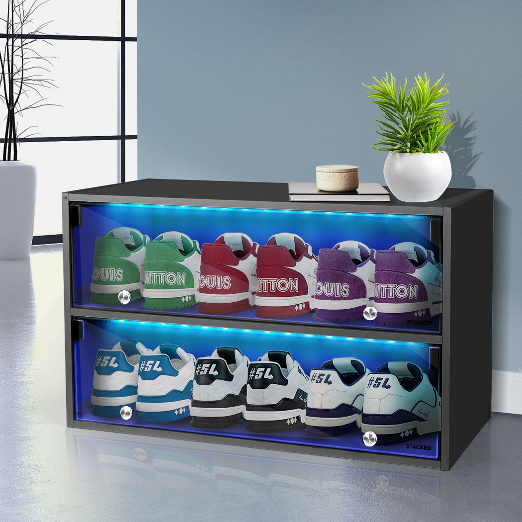 Cool Light Up Shoe Storage Shoe Organizer Sneaker Throne Promo
