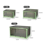 Stacked Storage Box Stackable Storage Container - Green