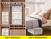 Plastic Storage Drawers Stackable Containers Box Wardrobe Clothes Organiser - Large