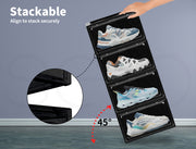 Stacked Magnetic Sneaker Display Case - Black