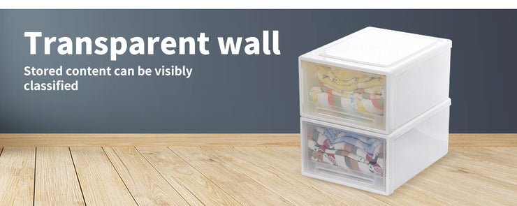 Small Plastic Storage Drawers – Stackable Clothes Organiser – STACKED ...