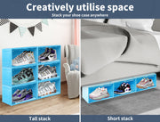 Stacked Sneaker Display Case - Blue