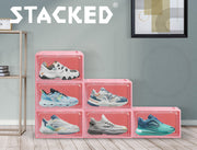 Stacked Sneaker Display Case - Pink