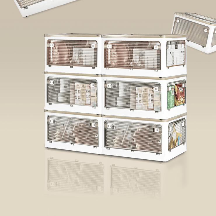 Stackable Containers Uk Stackable Plastic Storage Containers 28L–124L Front Opening - STACKED ...