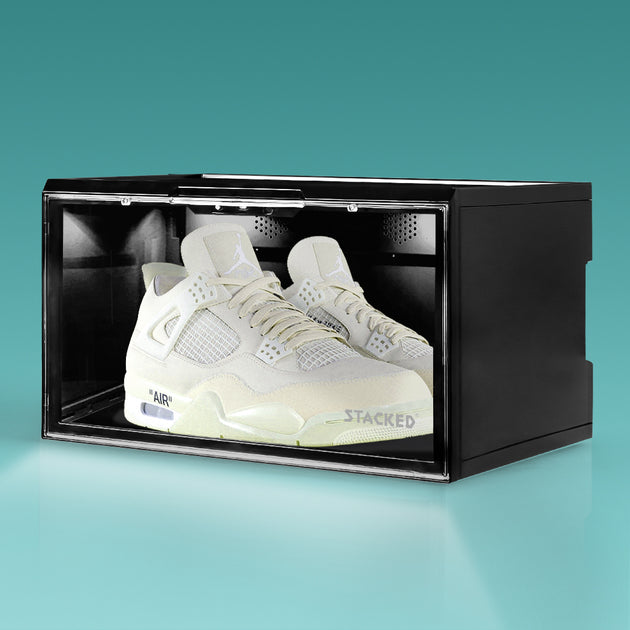 Stackable LED Sneaker Display Case With Voice Control | Free Shipping ...