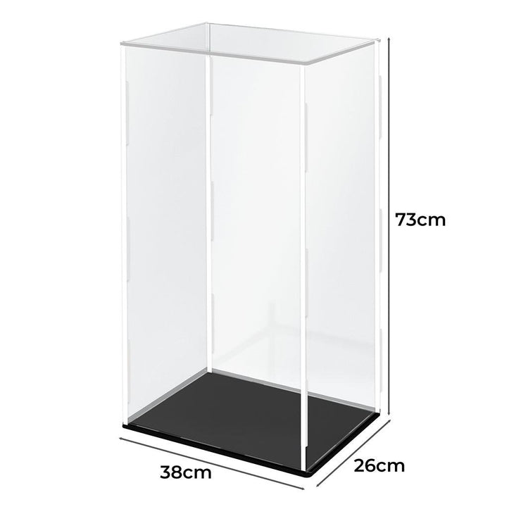 1000% Bearbrick Display Show Case Acrylic Storage Box with Black Base ...